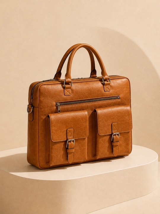 Noutbuk uchun sumka, 38×28 sm, charm fakturali ish sumkasi - 