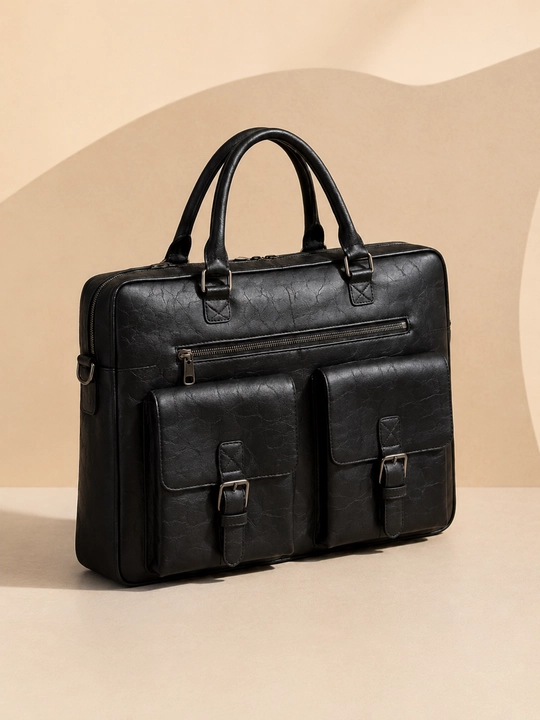 Noutbuk uchun sumka, 38×28 sm, charm fakturali ish sumkasi - 