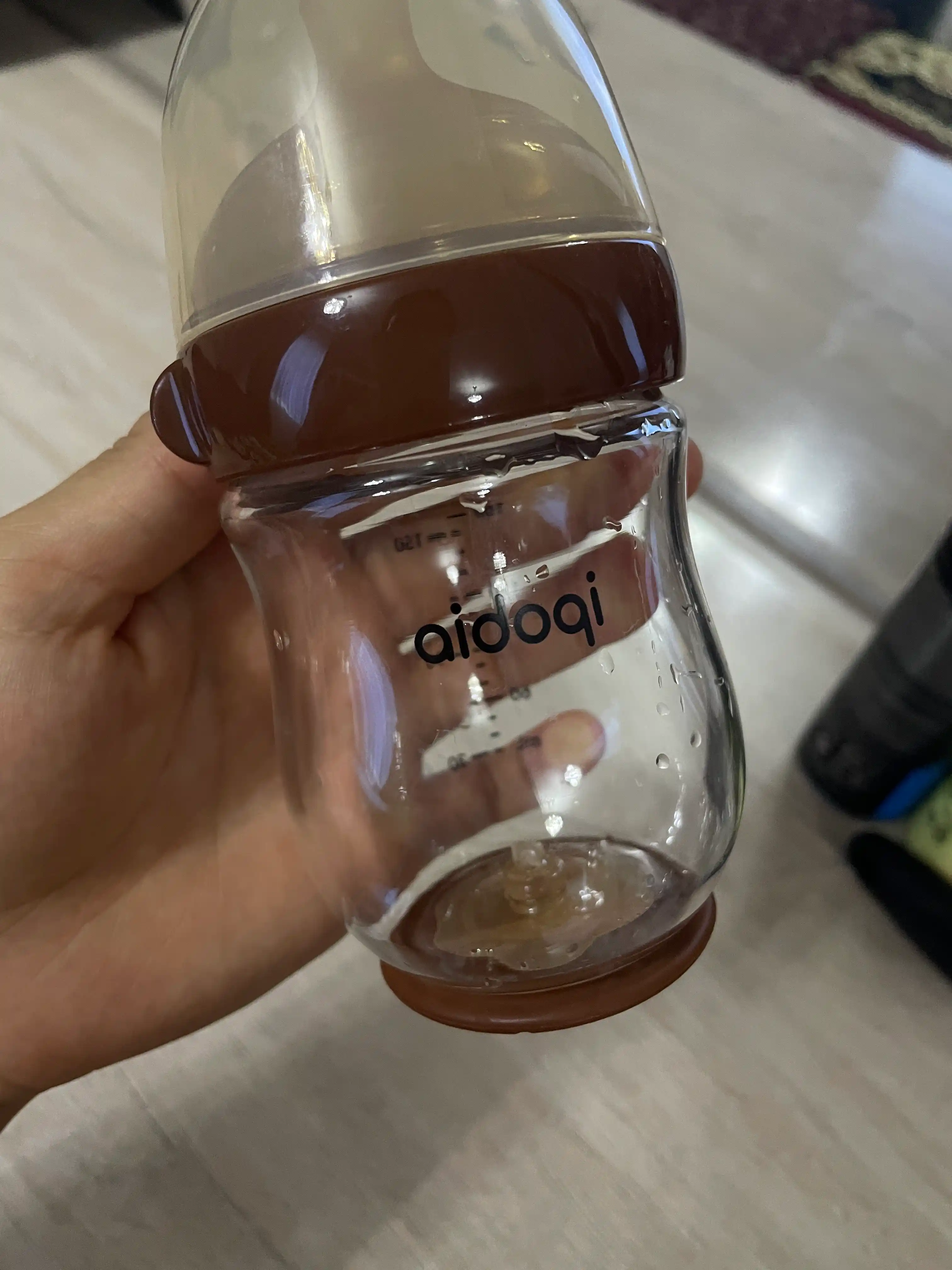 Silikon so‘rg‘ichli emizish uchun shisha bolalar shishasi, antiseptik