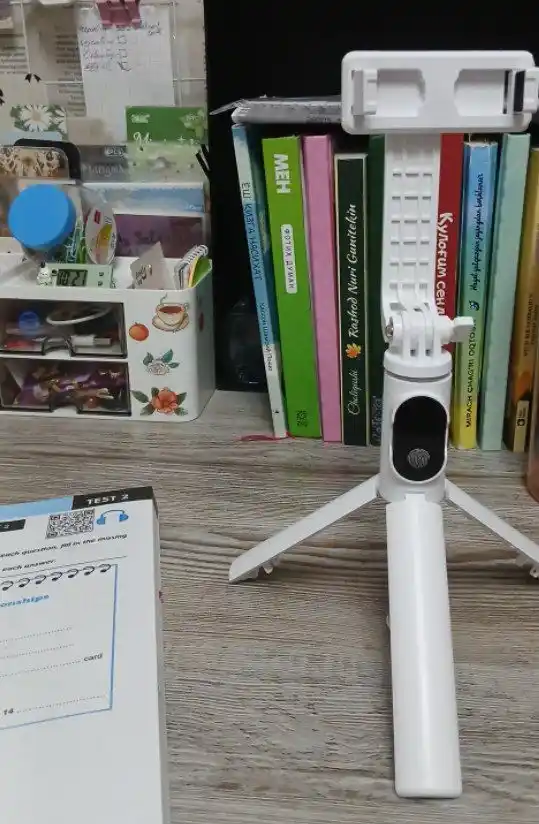 Штатив для телефона трипод 2 в 1 с Bluetooth пультом, селфи-палка, держатель 360°, 75 см