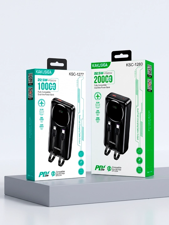 Power bank 10000/20000 mAh, tashqi akkumulyator