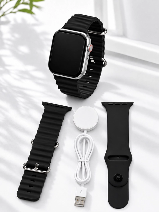LAXASFIT Watch X AMOLED Smart Soat, Bluetooth Qo‘ng‘iroqlar, Siri, Simsiz Zaryadlash - 