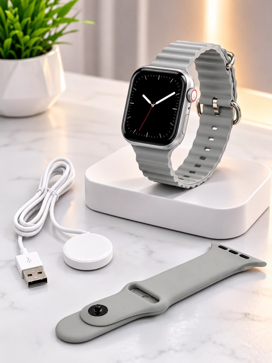 LAXASFIT Watch X AMOLED Smart Soat, Bluetooth Qo‘ng‘iroqlar, Siri, Simsiz Zaryadlash - 
