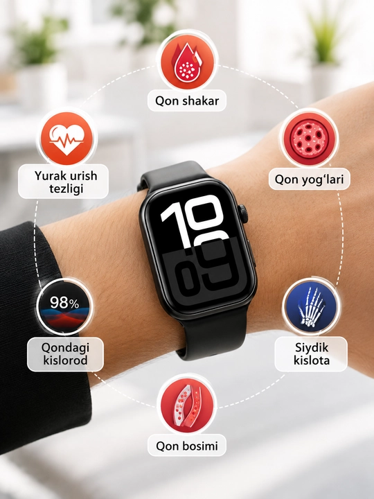 Смарт-часы LAXASFIT Watch X AMOLED с Bluetooth-звонками, Siri и беспроводной зарядкой