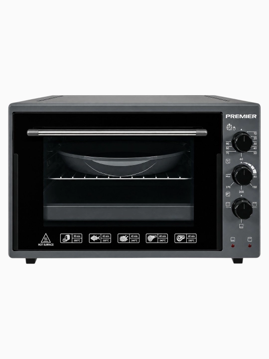 Mini pech Premier PRM-ECO36/B, elektr duxovka, 36 l, 1500 Vt, stol usti pech - 