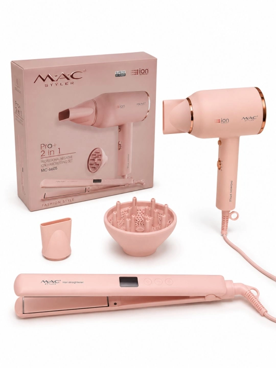 Professional fen soch quritgich MAC, quritish va turmaklash uchun, 2600W