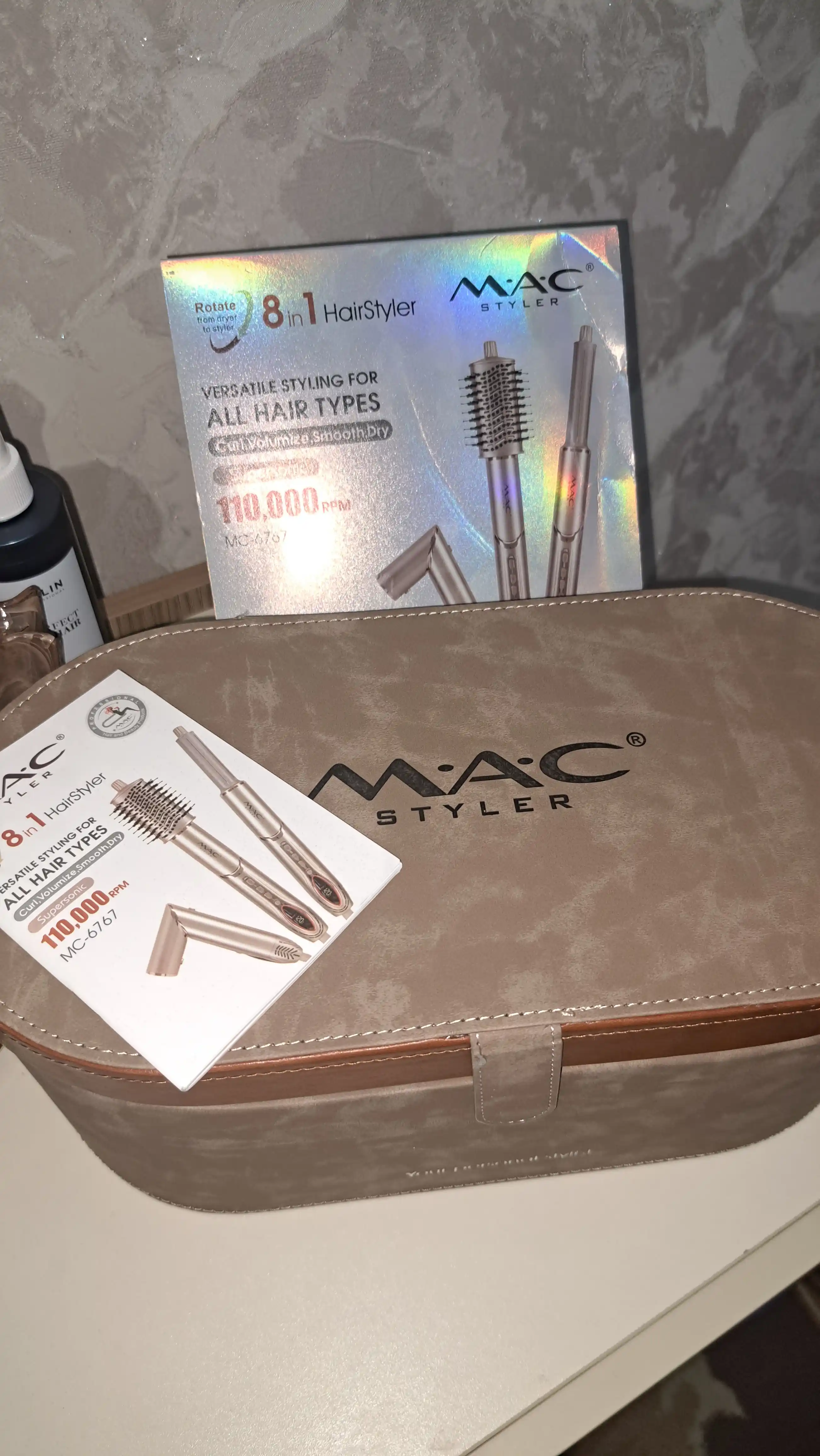 Mac 8/1 Styler MC-6767 фен для автоматической укладки набор 8 в 1 LED display