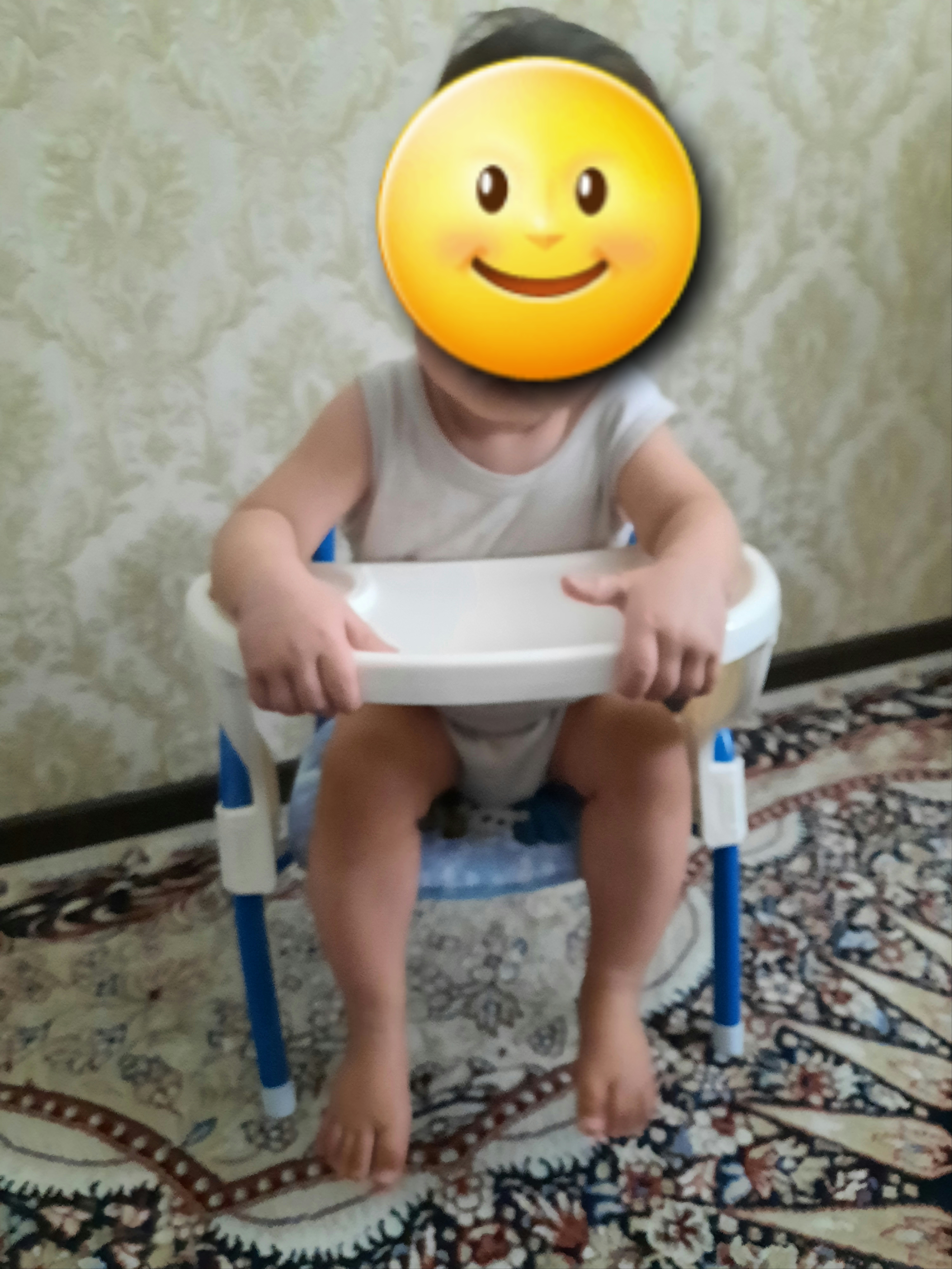 Детский стульчик для кормления 3 в 1 со столиком складной