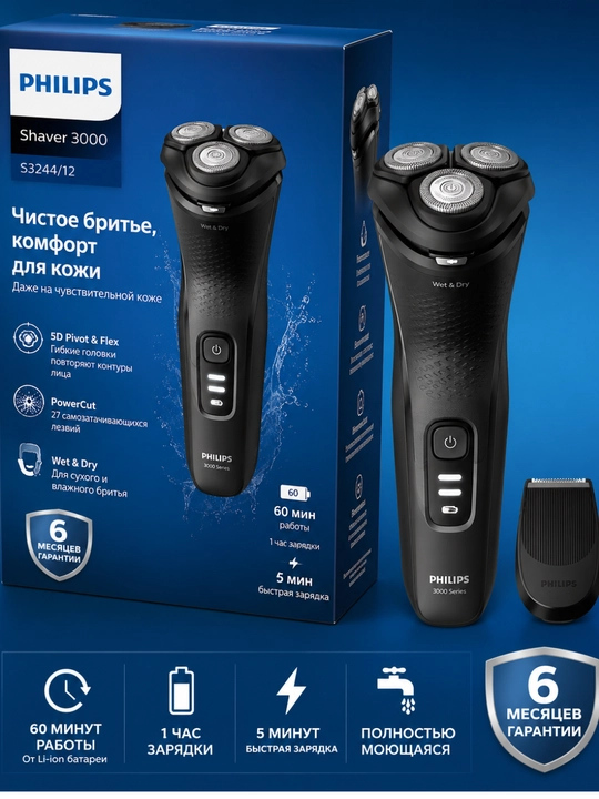 Elektr ustara Philips S3244/12 - 