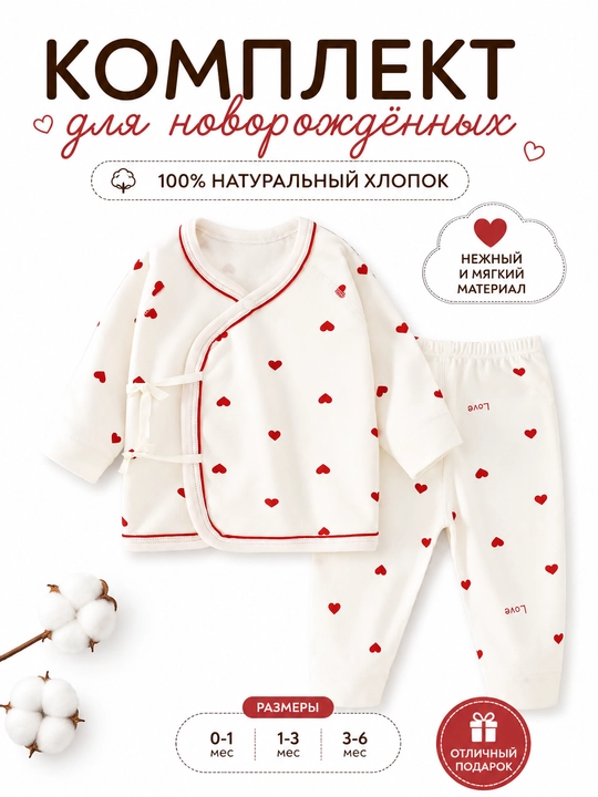 Костюм для новорожденных комплект - 
