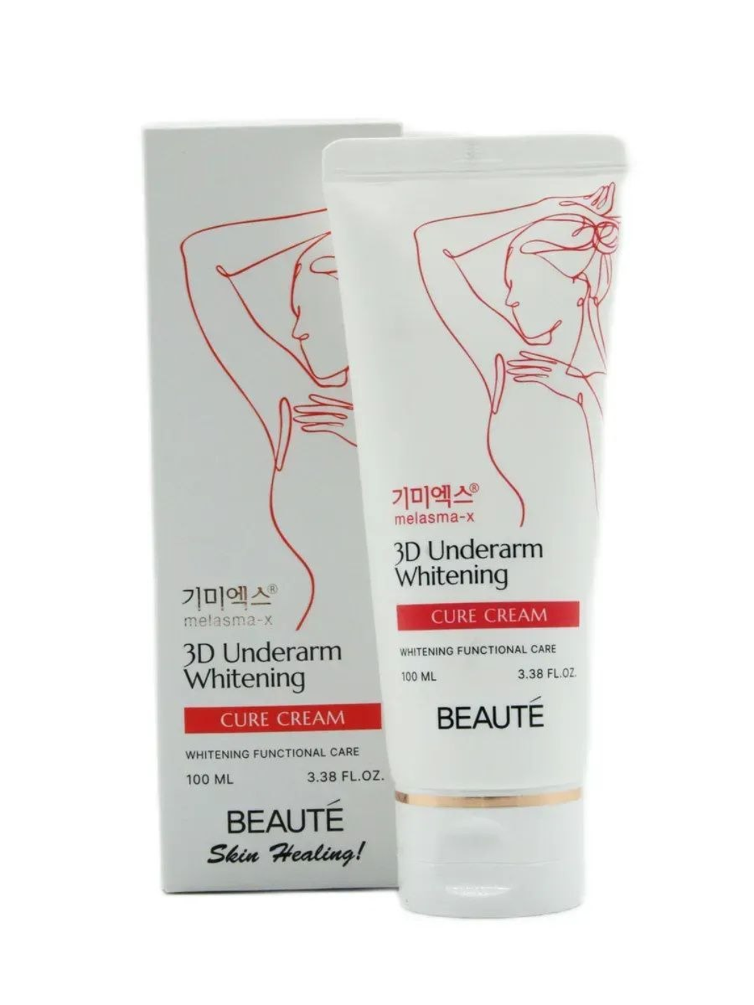 Qo‘ltiq, tirsak va bikini sohasi uchun oqartiruvchi krem BEAUTÉ Melasma-X 3D