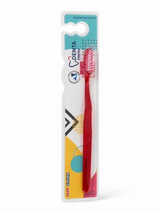 Зубные щётки для взрослых и подростков, Denta Fresh, набор мягких зубных щёток