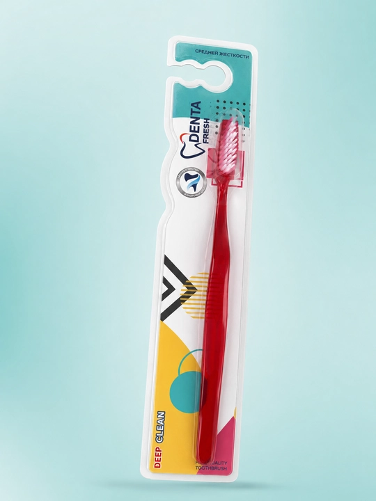 Зубные щётки для взрослых и подростков, Denta Fresh, набор мягких зубных щёток - 