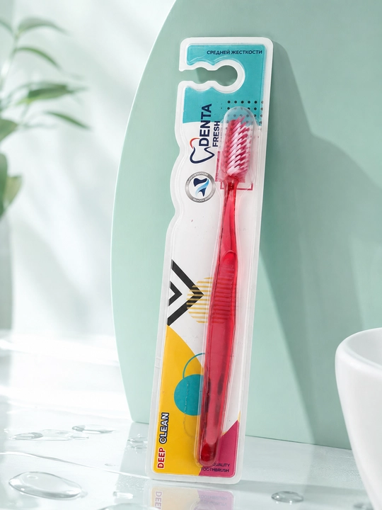 Зубные щётки для взрослых и подростков, Denta Fresh, набор мягких зубных щёток