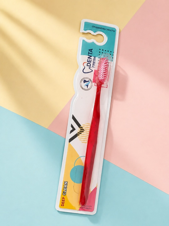 Зубные щётки для взрослых и подростков, Denta Fresh, набор мягких зубных щёток