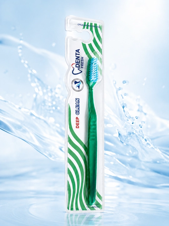 Зубные щётки для взрослых и подростков, Denta Fresh, набор мягких зубных щёток