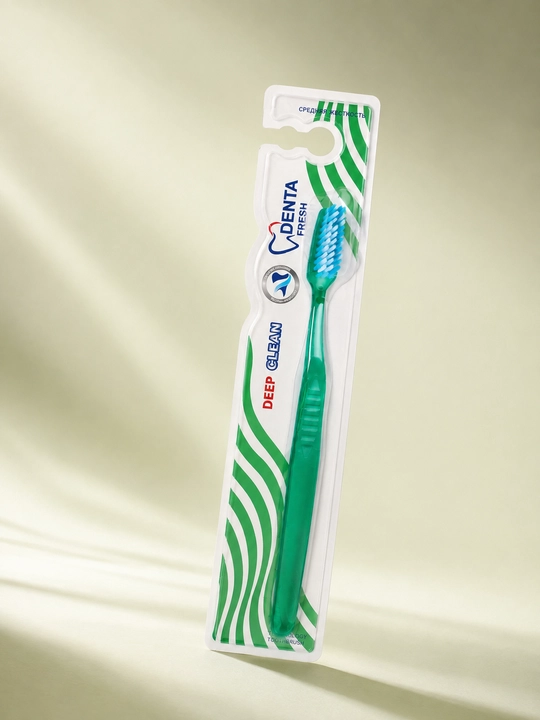Зубные щётки для взрослых и подростков, Denta Fresh, набор мягких зубных щёток