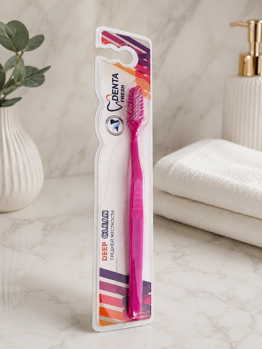 Зубные щётки для взрослых и подростков, Denta Fresh, набор мягких зубных щёток