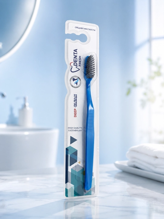 Зубные щётки для взрослых и подростков, Denta Fresh, набор мягких зубных щёток