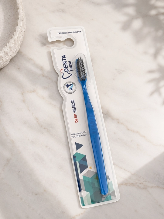 Зубные щётки для взрослых и подростков, Denta Fresh, набор мягких зубных щёток