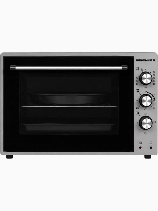 Mini pech Premier PRM-MED36/VB, elektr duxovka 36 l, 1500 Vt, grilli, kulrang - 