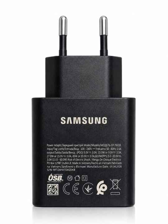 Samsung 60W PD Adapter – мощное и безопасное зарядное устройство