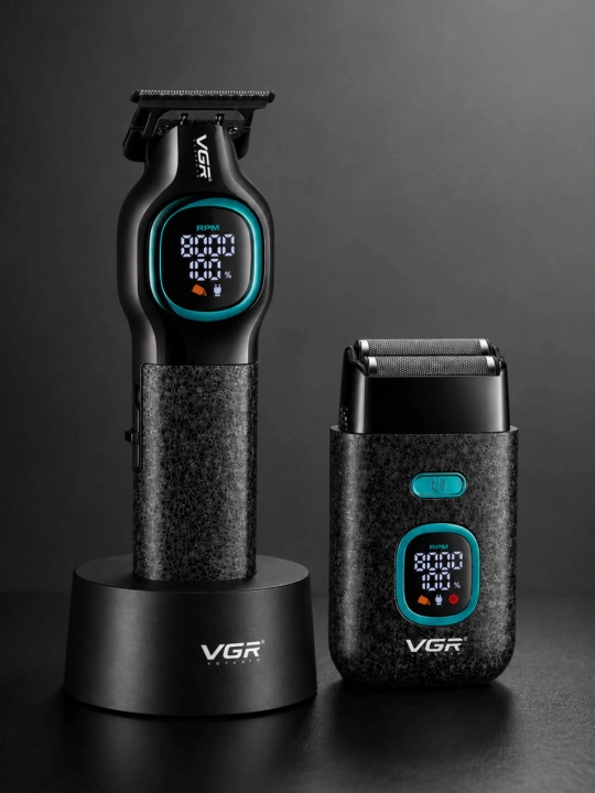 Профессиональный набор для стрижки VGR 285 S4-886 S3 4 в 1 для барбершопа