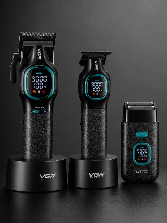 Профессиональный набор для стрижки VGR 285 S4-886 S3 4 в 1 для барбершопа
