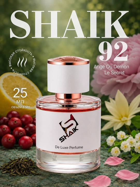 Parfyumlangan suv SHAIK 92, Givenchy Ange Ou Demon ayollar uchun, 10, 20, 25, 50, 100 ml