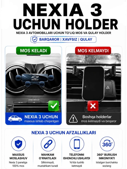Nexia 3 uchun avtomobil telefon holder, Nexia 3 uchun telefon holder,Telefon holder