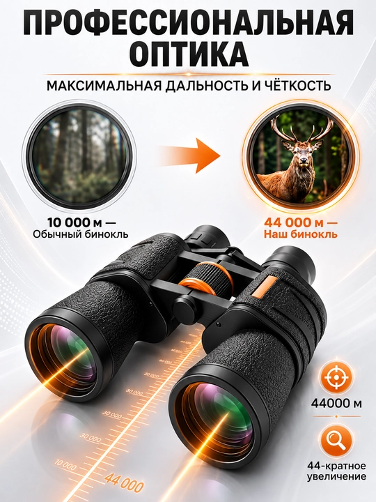 Professional kuchli turistik binokl 8x42, suvga chidamli, sayohat va tabiat kuzatuvi uchun