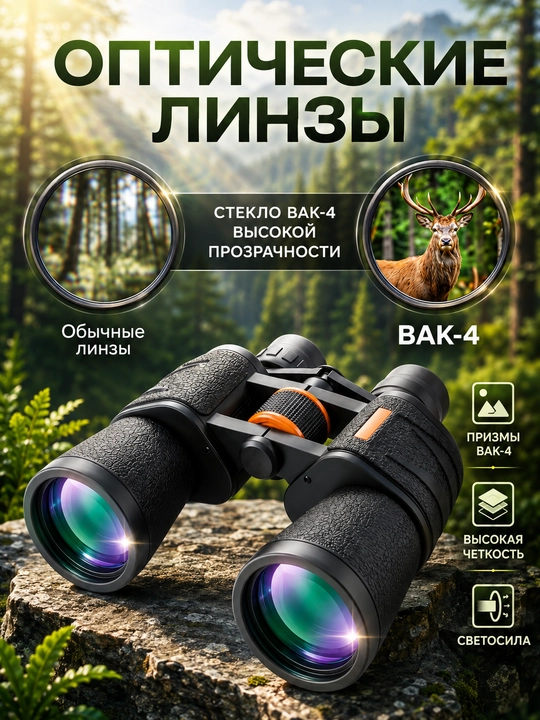 Professional kuchli turistik binokl 8x42, suvga chidamli, sayohat va tabiat kuzatuvi uchun