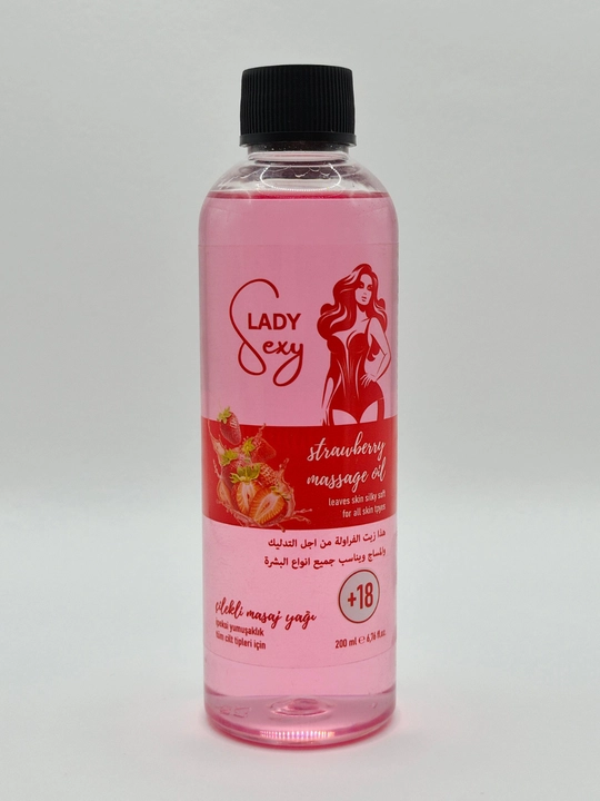 Lady Sexy Strawberry Massage Oil 200 ml - 
