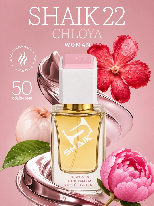 Парфюмерная вода SHAIK 22, Chloe Eau de Parfum, для женщин, 10, 20, 25, 50, 100 мл
