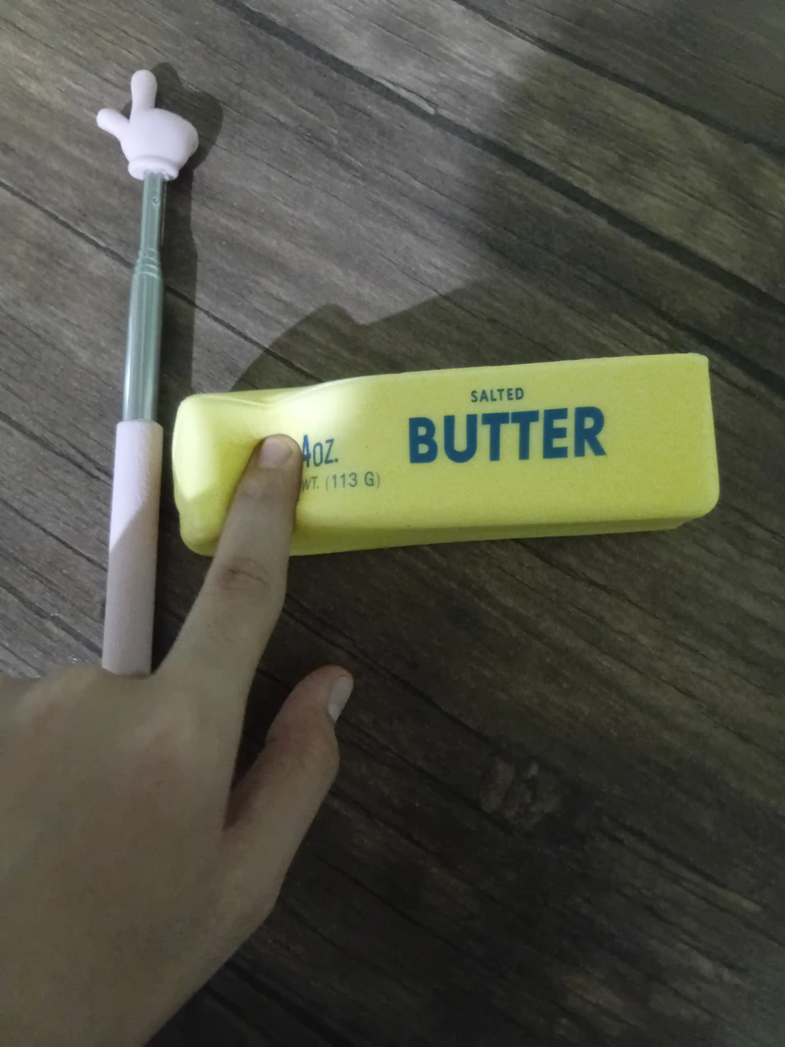 Сквиш-антистресс Масло Butter 113 г с ароматом, игрушка-мялка и пикми-палочка