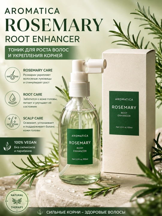 AROMATICA Rosemary спрей для роста волос - 