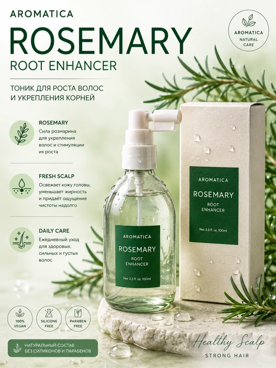 AROMATICA Rosemary спрей для роста волос