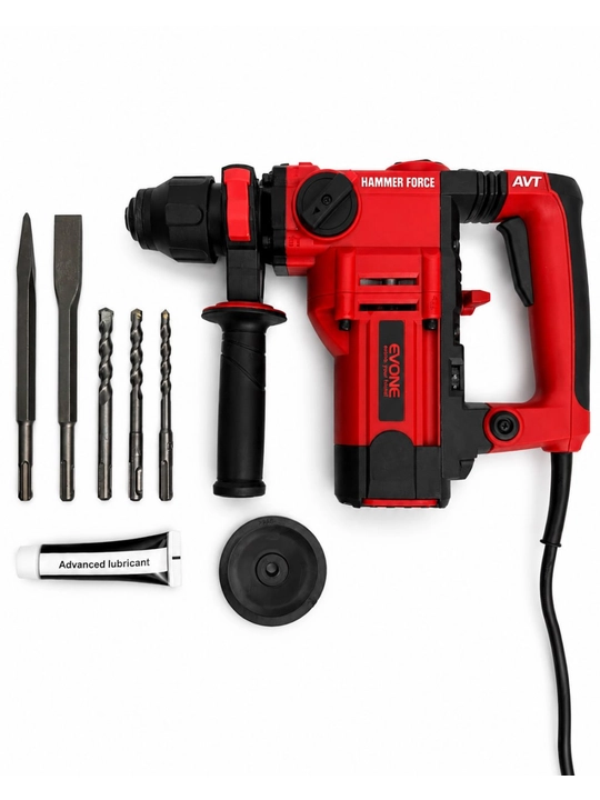 Perforator elektr, bochka turidagi 1100–1600 Vt, beton va g‘isht uchun, antivibratsiyali