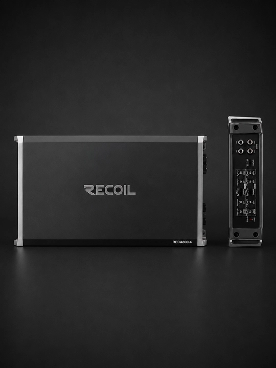 REA600.4 Recoil 1040 Vt maksimal quvvatli 4 kanalli avtomobil kuchaytirgichi
