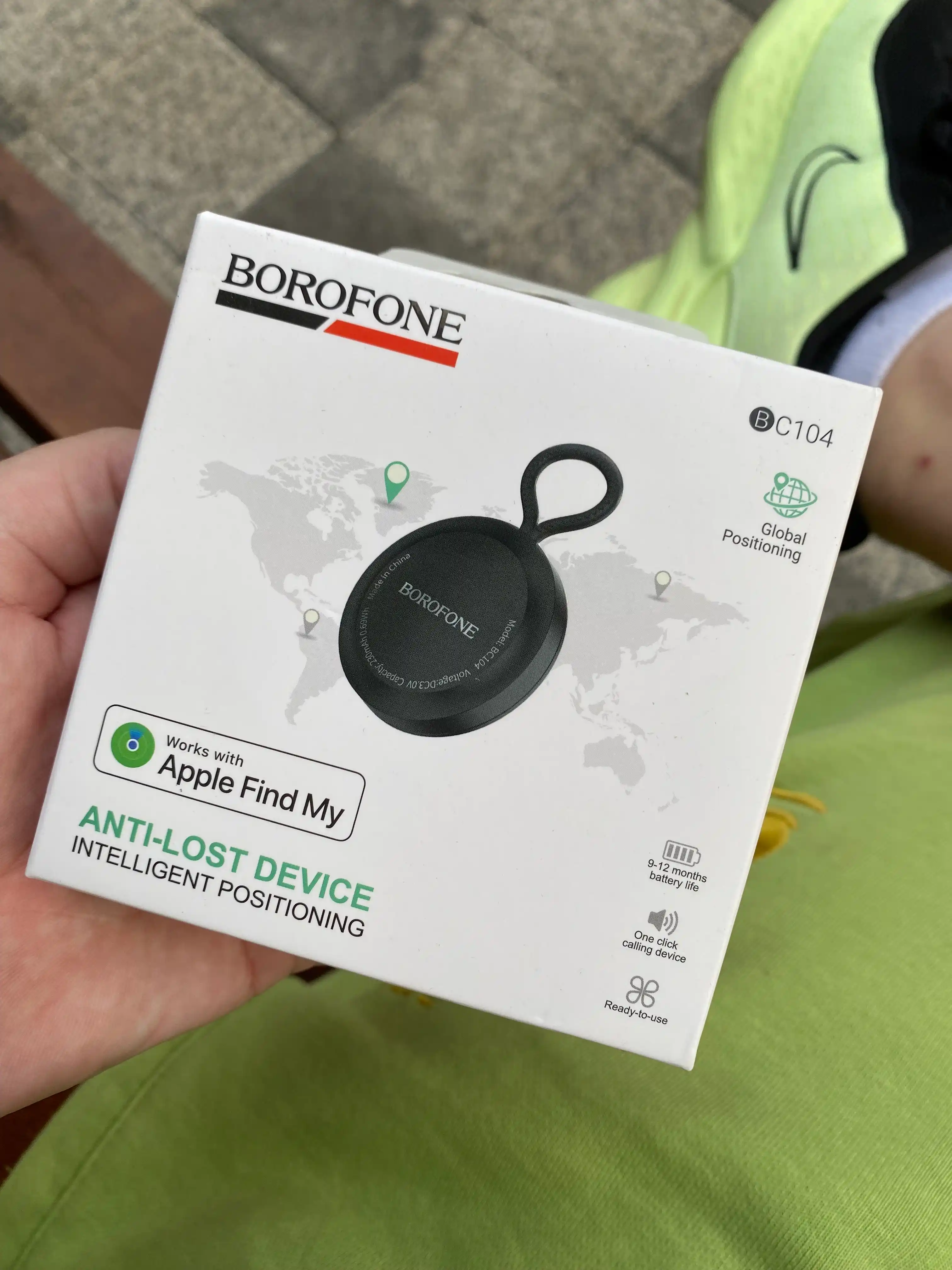 IOS GPS Трекер BOROFONE BC104 для авто, рюкзаков, ключей и животных