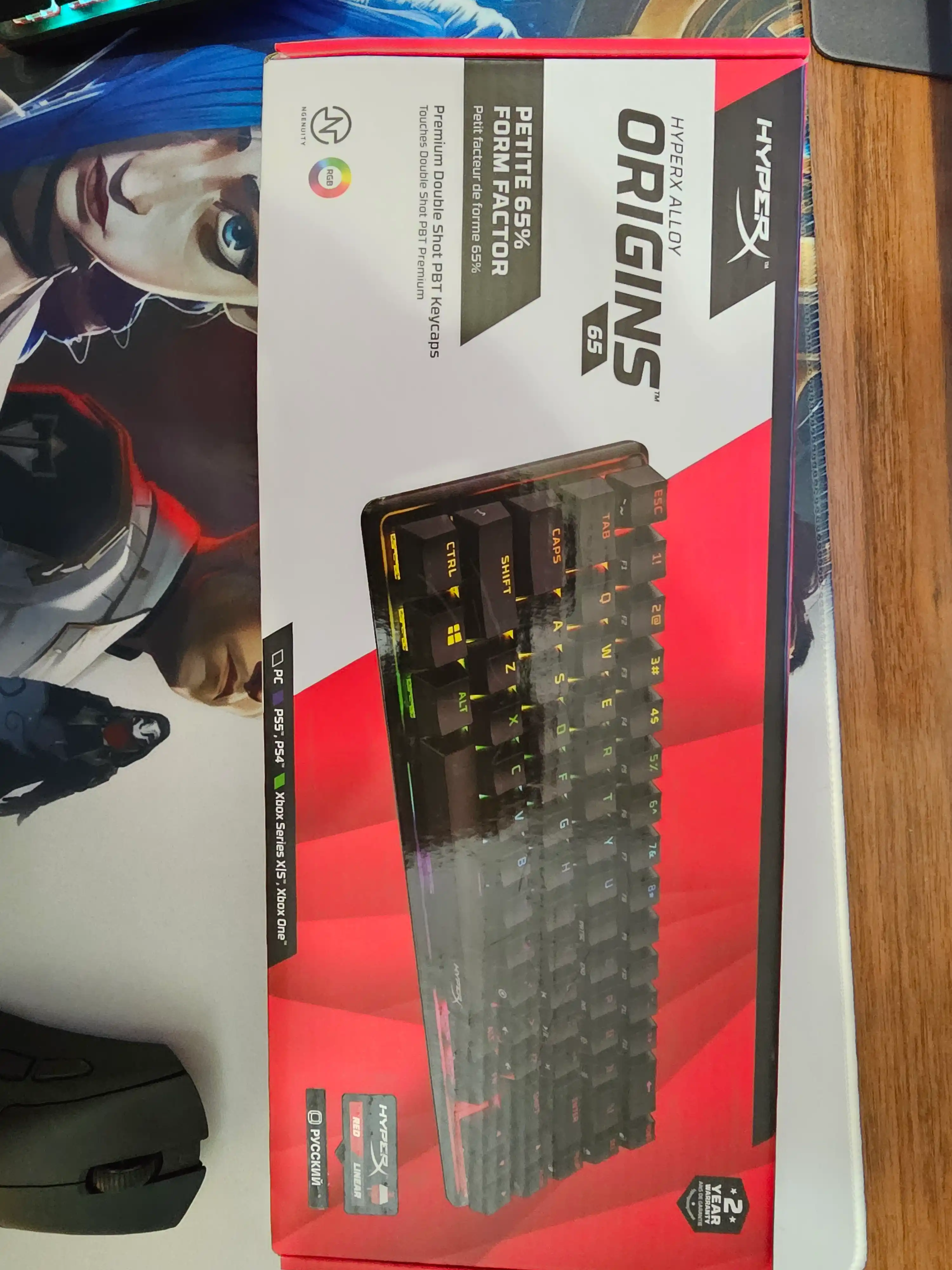 Mexanik o'yin klaviaturasi HyperX Alloy Origins 65