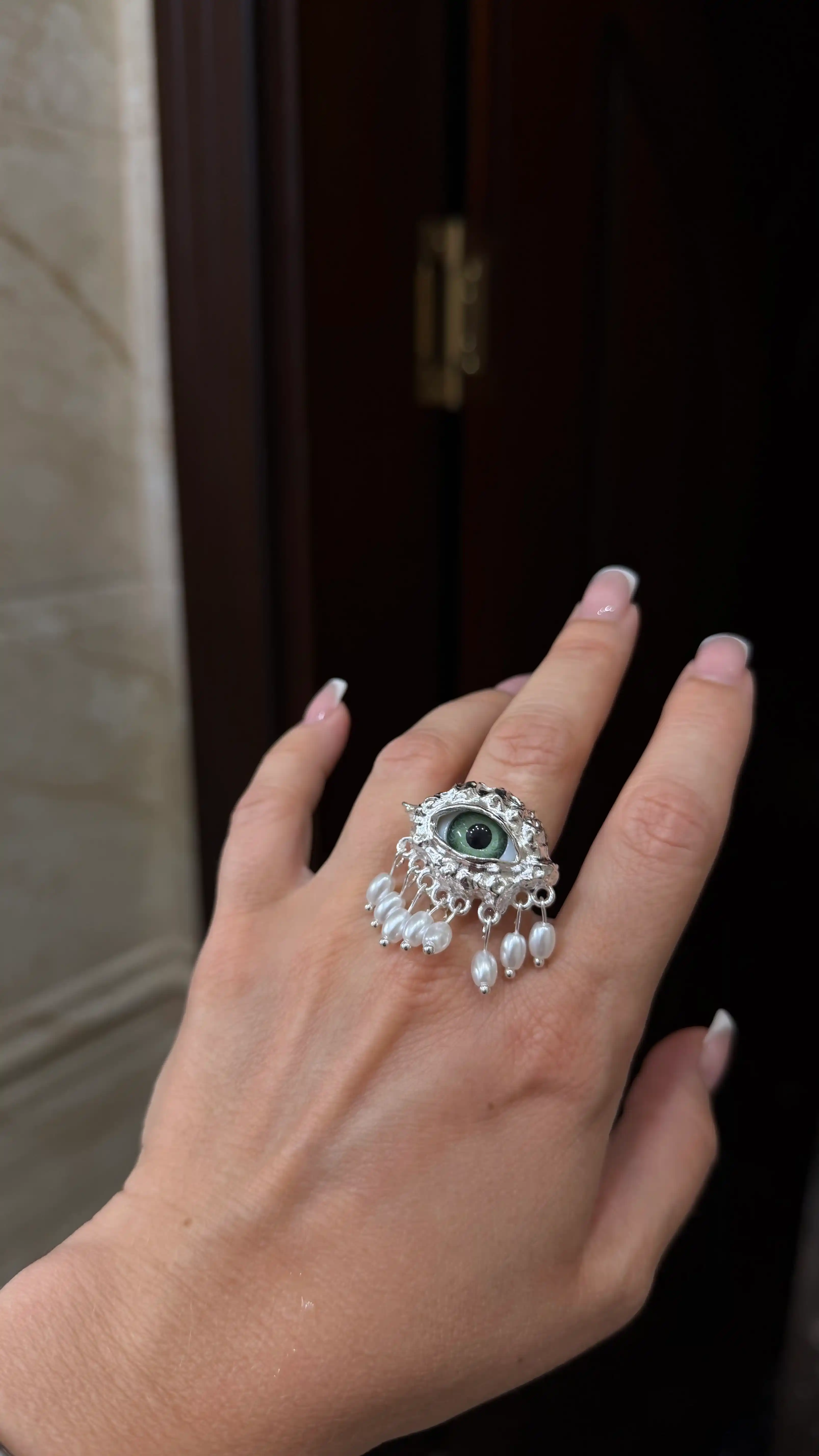 Кольцо «Глаз» в стиле Schiaparelli