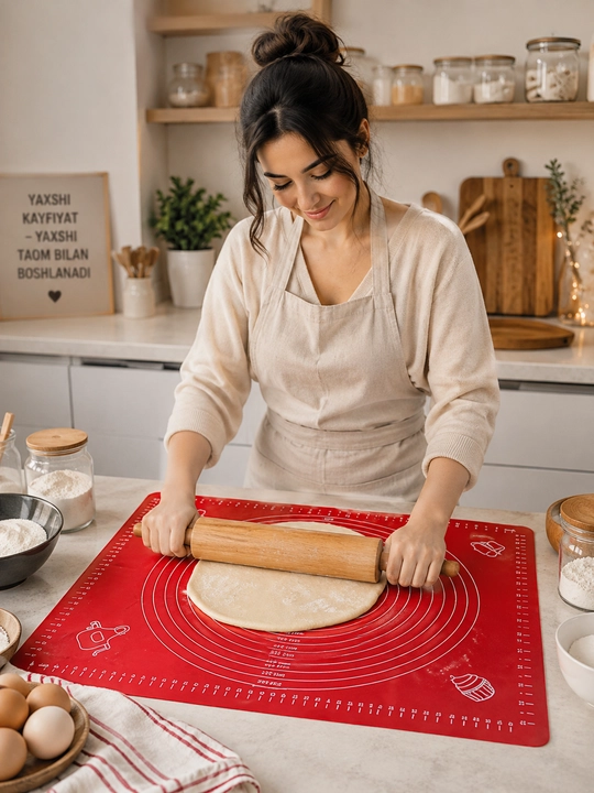 Силиконовый коврик для скручивания, предназначенный для кухни и выпечки 46*65