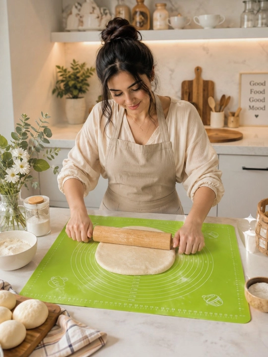 Силиконовый коврик для скручивания, предназначенный для кухни и выпечки 46*65