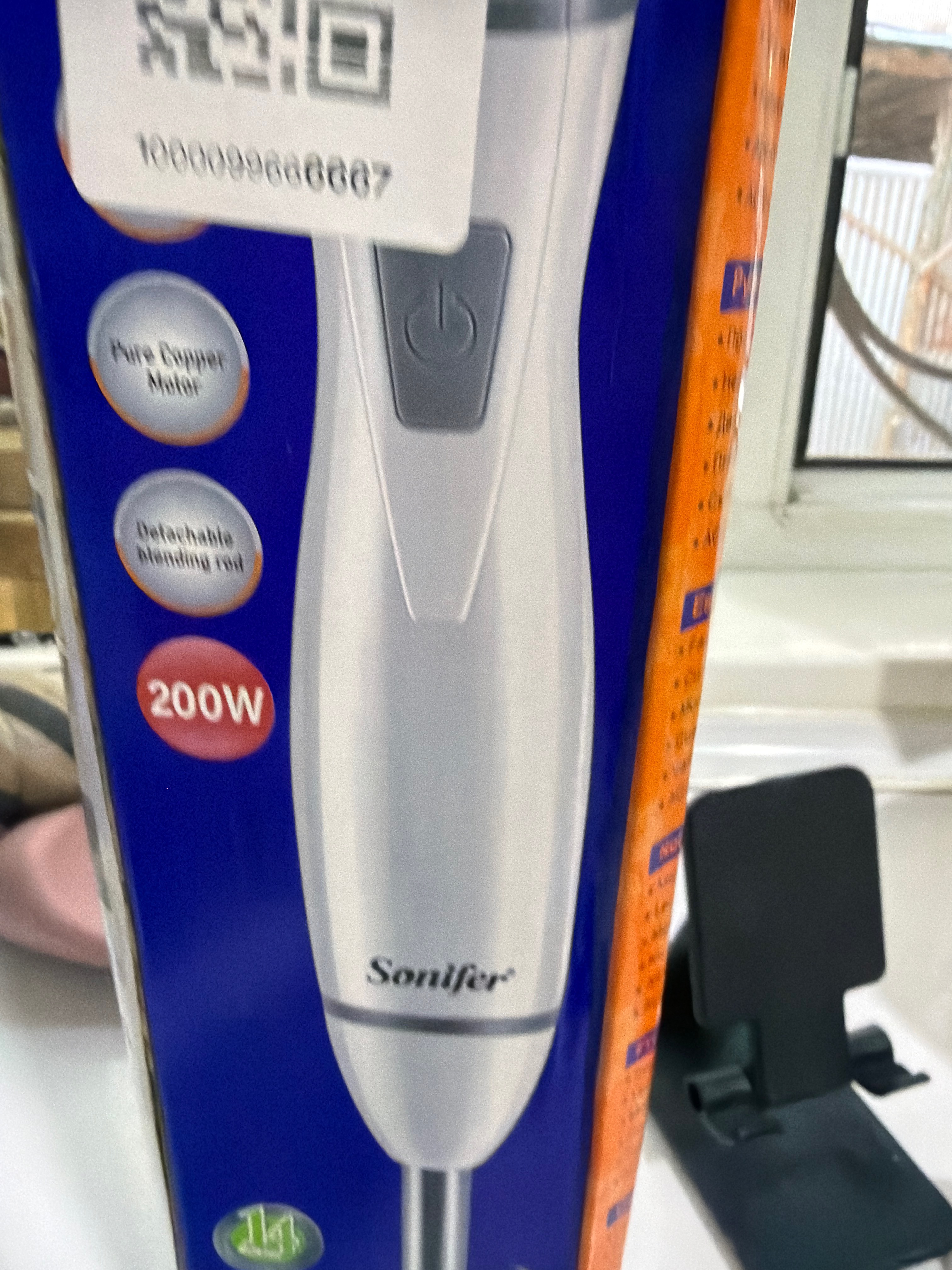 Sonifer botiriladigan blender, 200 W, zanglamaydigan po‘lat pichoqli