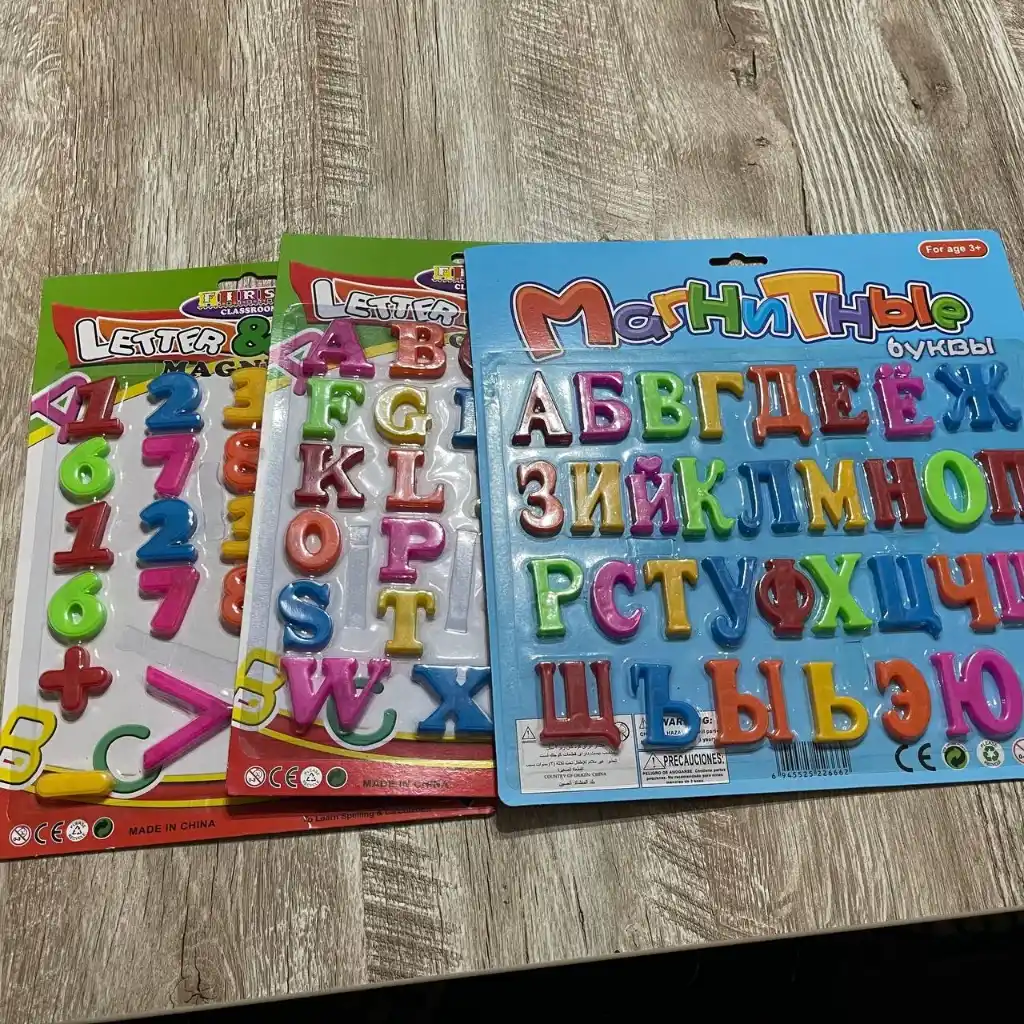 Alifbo magnit harflari 33 ta harf 3 yoshdan katta bolalar uchun
