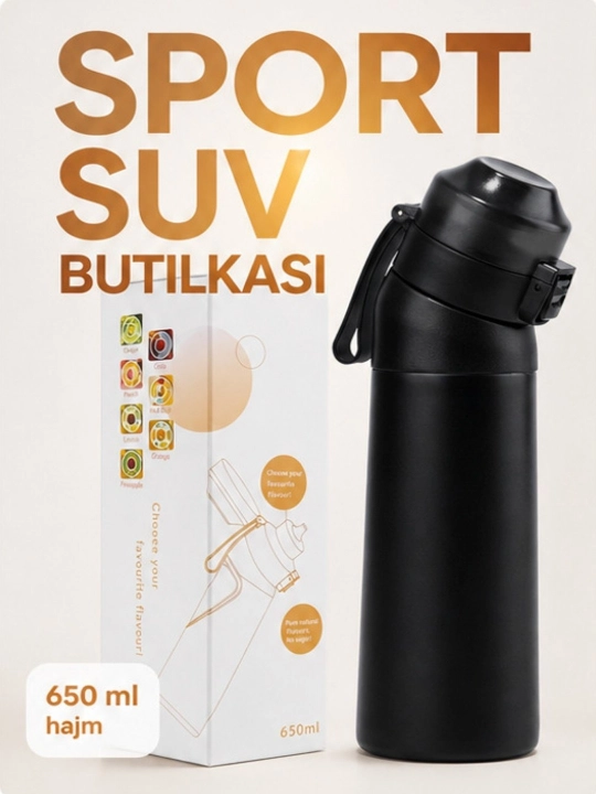 Sport Suv Butilkasi, erkaklar va ayollar uchun, 650 ml