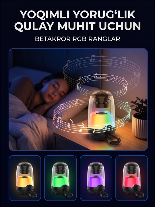 Ko‘chma simsiz karnay, bolalar uchun mikrofonli karaoke karnay va Bluetooth karnay
