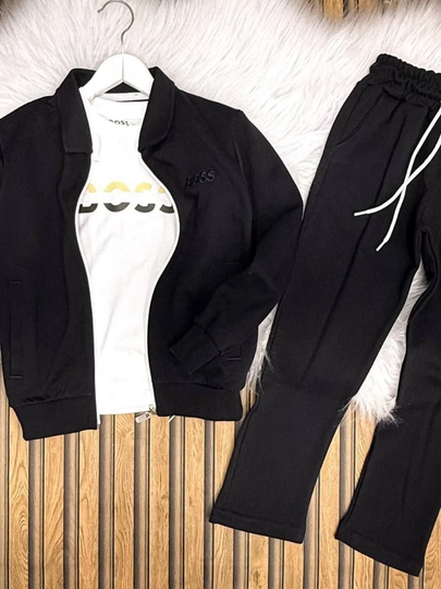 Спортивный костюм-тройка для мальчиков и подростков (кофта, футболка, брюки) - 