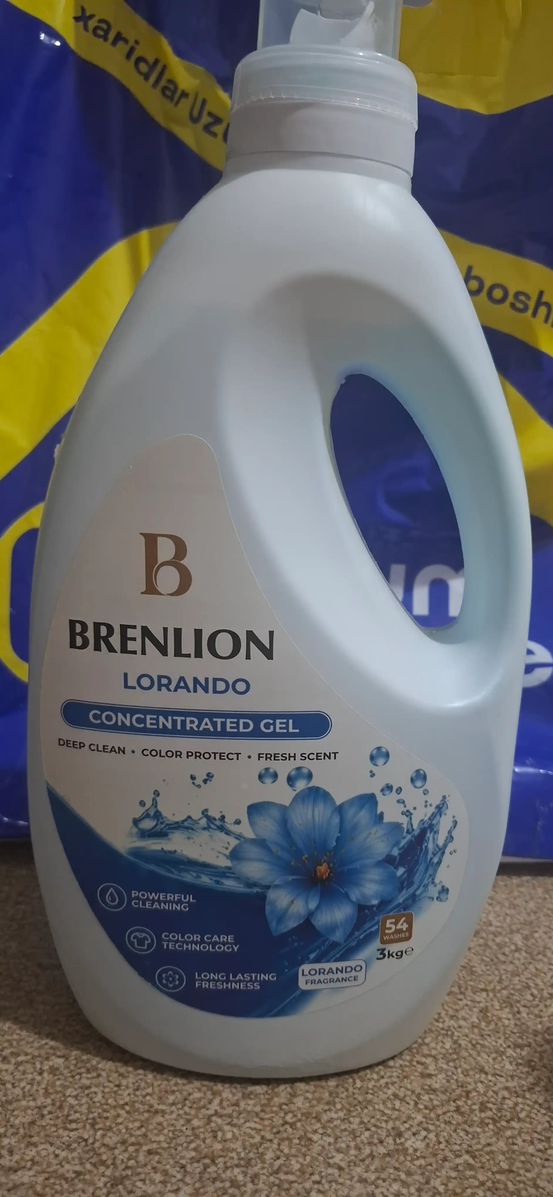 Гель для стирки Brenlion Lorando 3 кг, жидкий порошок автомат для белья, порошок гель